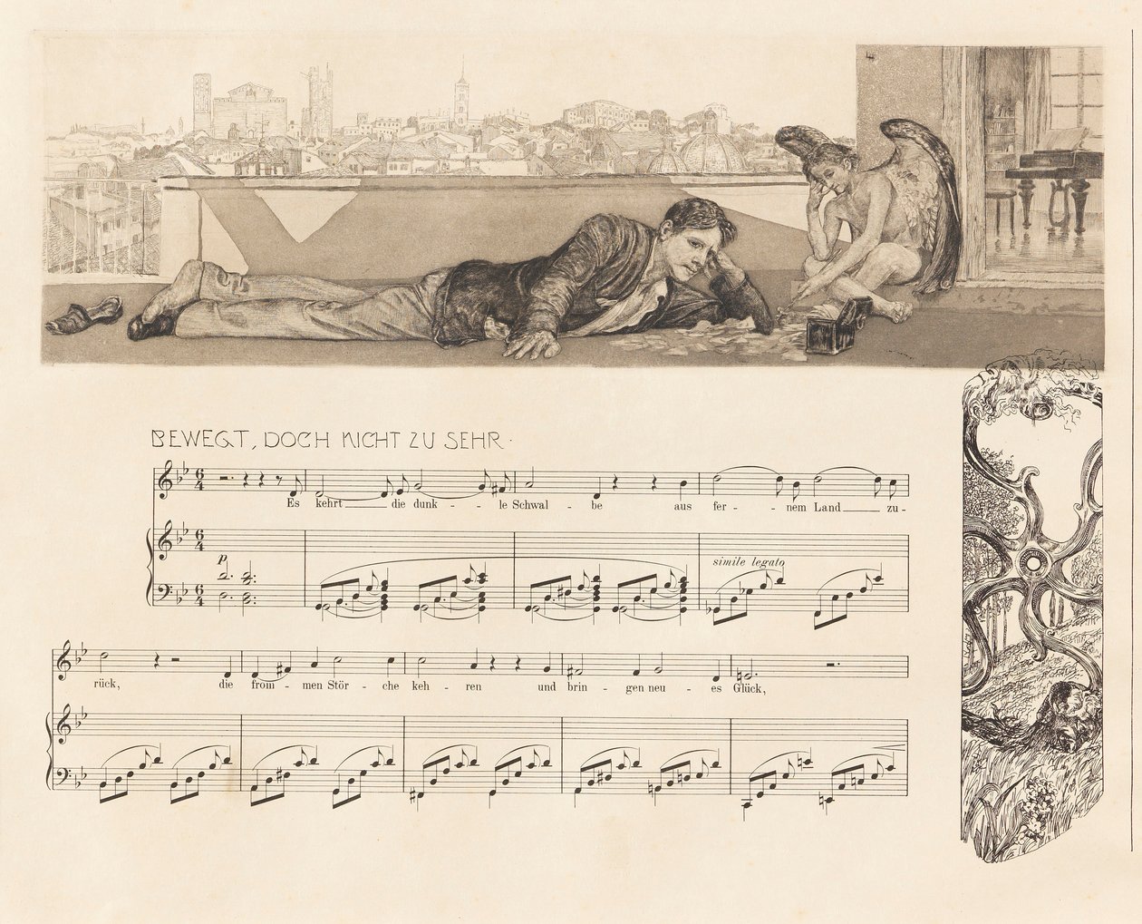 Opus XII，勃拉姆斯幻想，1894年。 作者 马克斯·克林格