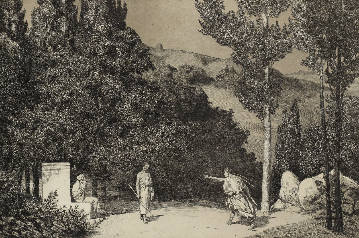 Pyramus and Thisbe II from the opus II系列，1879年 作者 马克斯·克林格