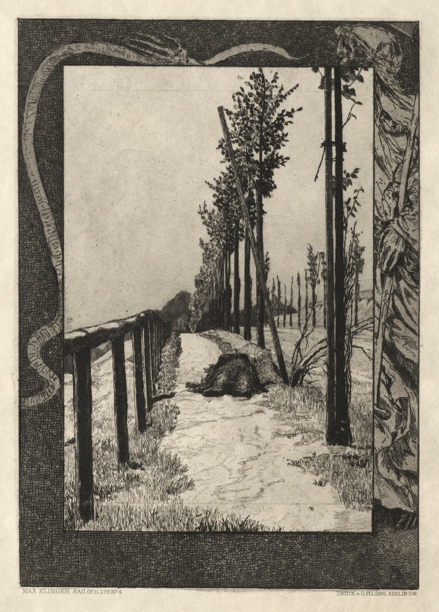 Vom Tode I，（作品二，1889 年）第 4 号 作者 马克斯·克林格