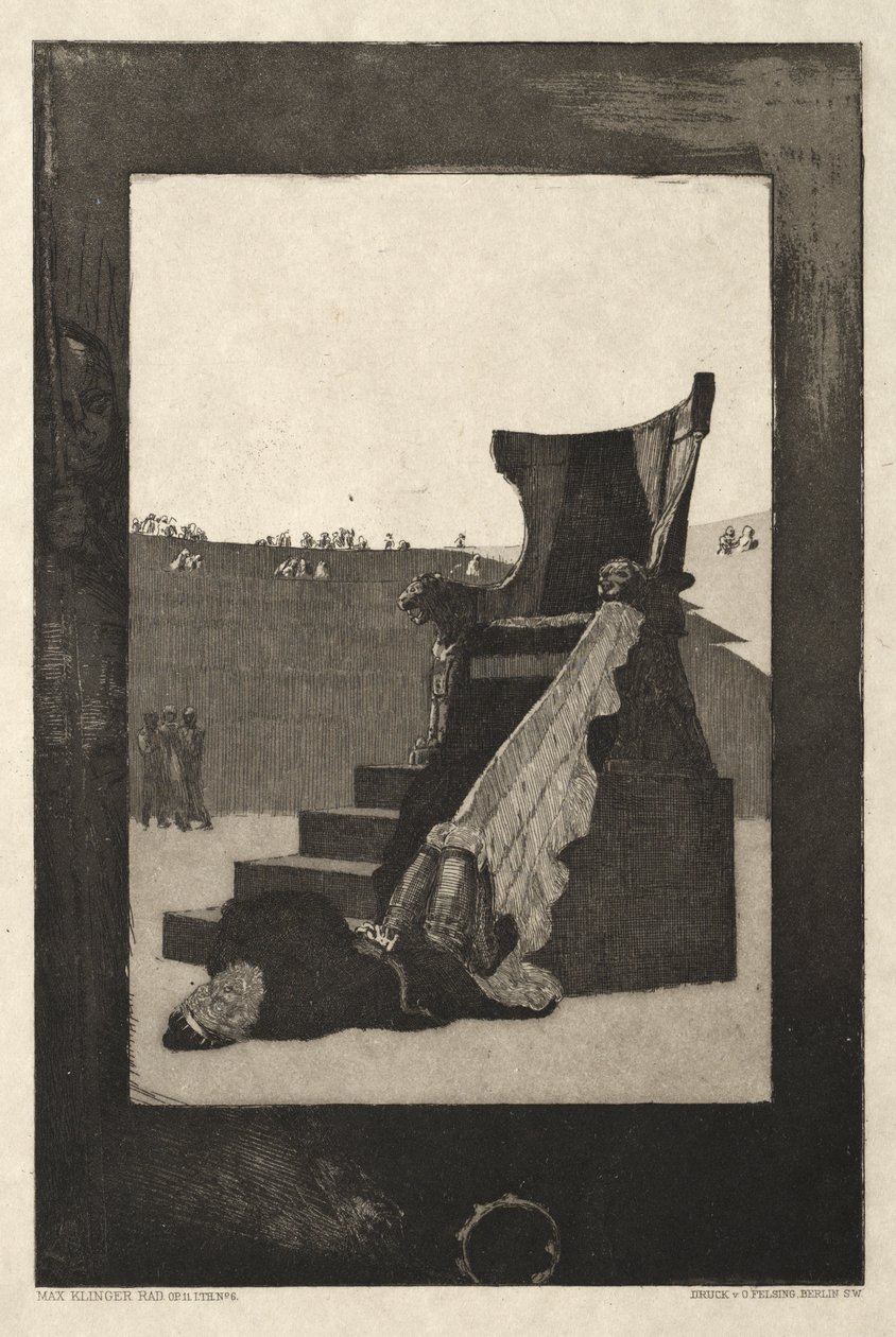 Vom Tode I，（作品二，1889 年）第 6 号 作者 马克斯·克林格