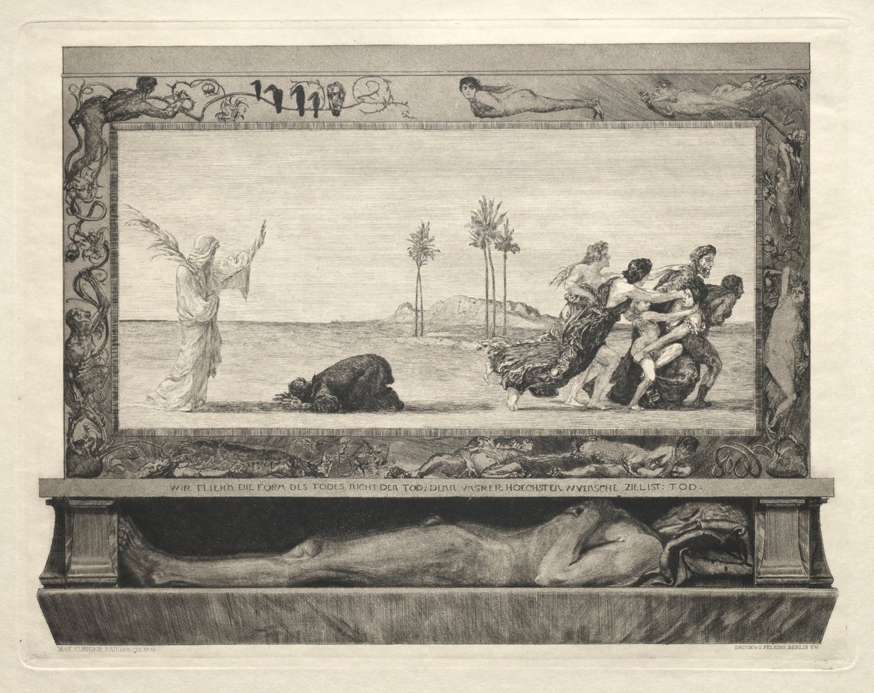 Vom Tode I，Opus II，1889 No. 10。 作者 马克斯·克林格