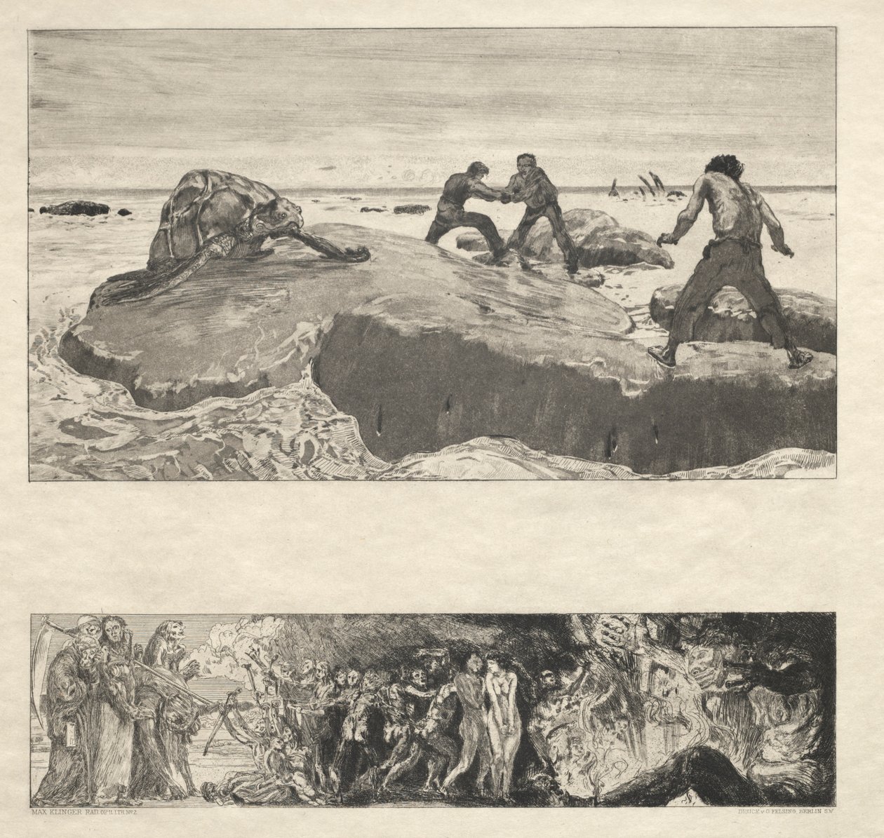 Vom Tode I，Opus II，1889 No. 2。 作者 马克斯·克林格