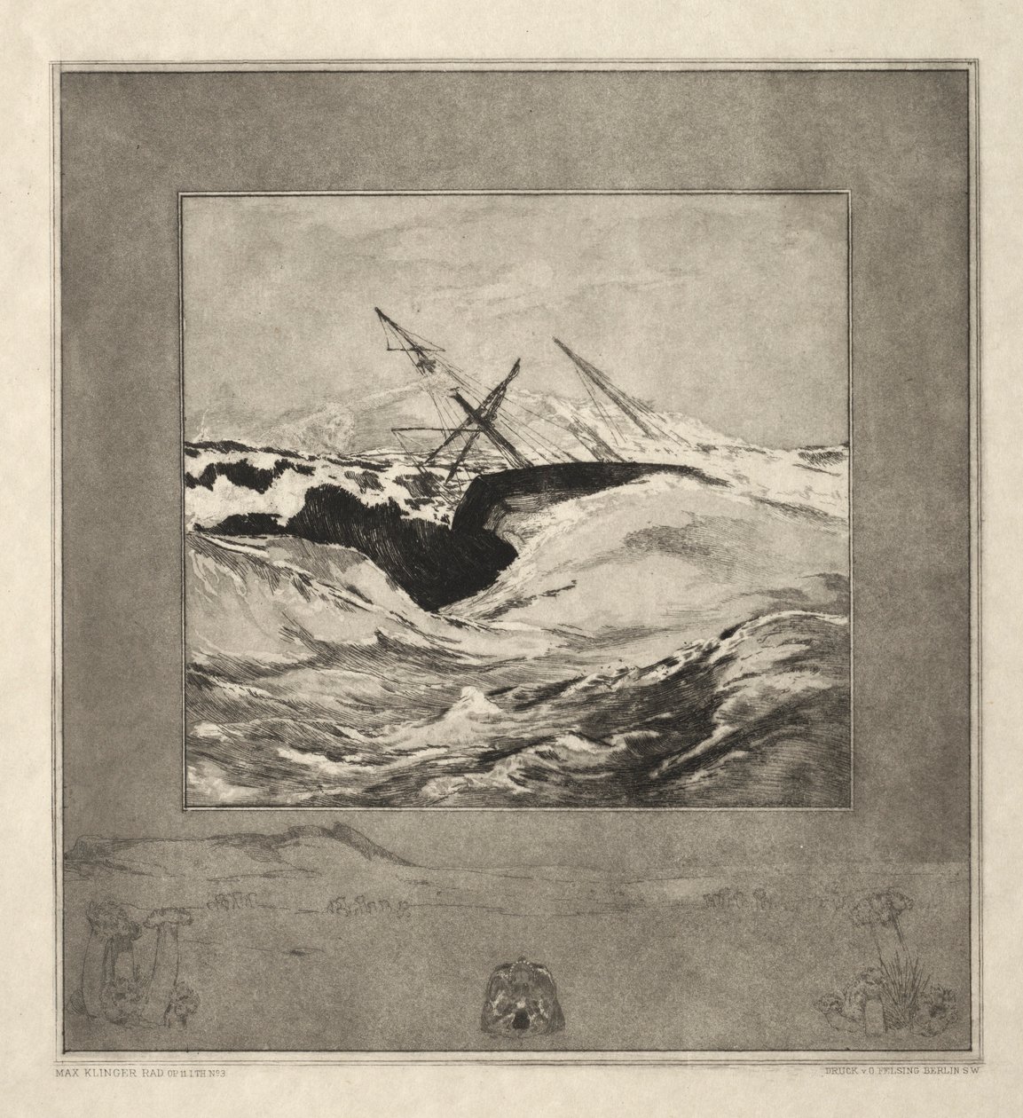Vom Tode I，Opus II，1889 No. 3。 作者 马克斯·克林格