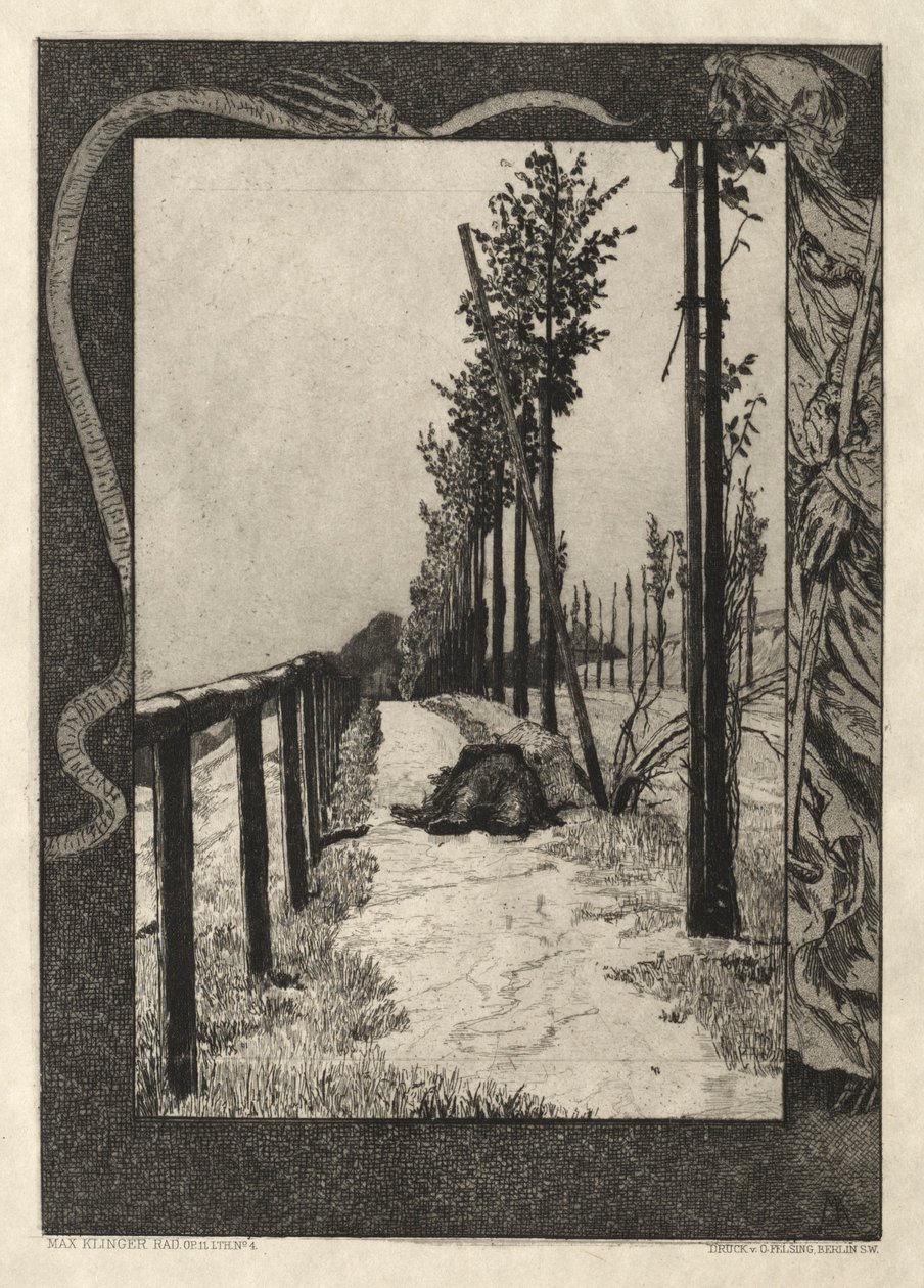 Vom Tode I，Opus II，1889 No. 4。 作者 马克斯·克林格