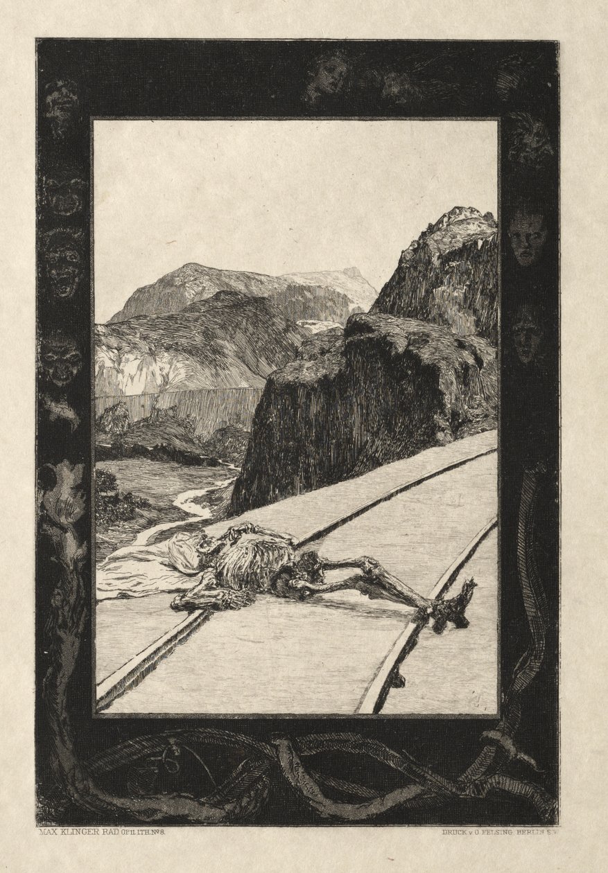 Vom Tode I，Opus II，1889 No. 8。 作者 马克斯·克林格