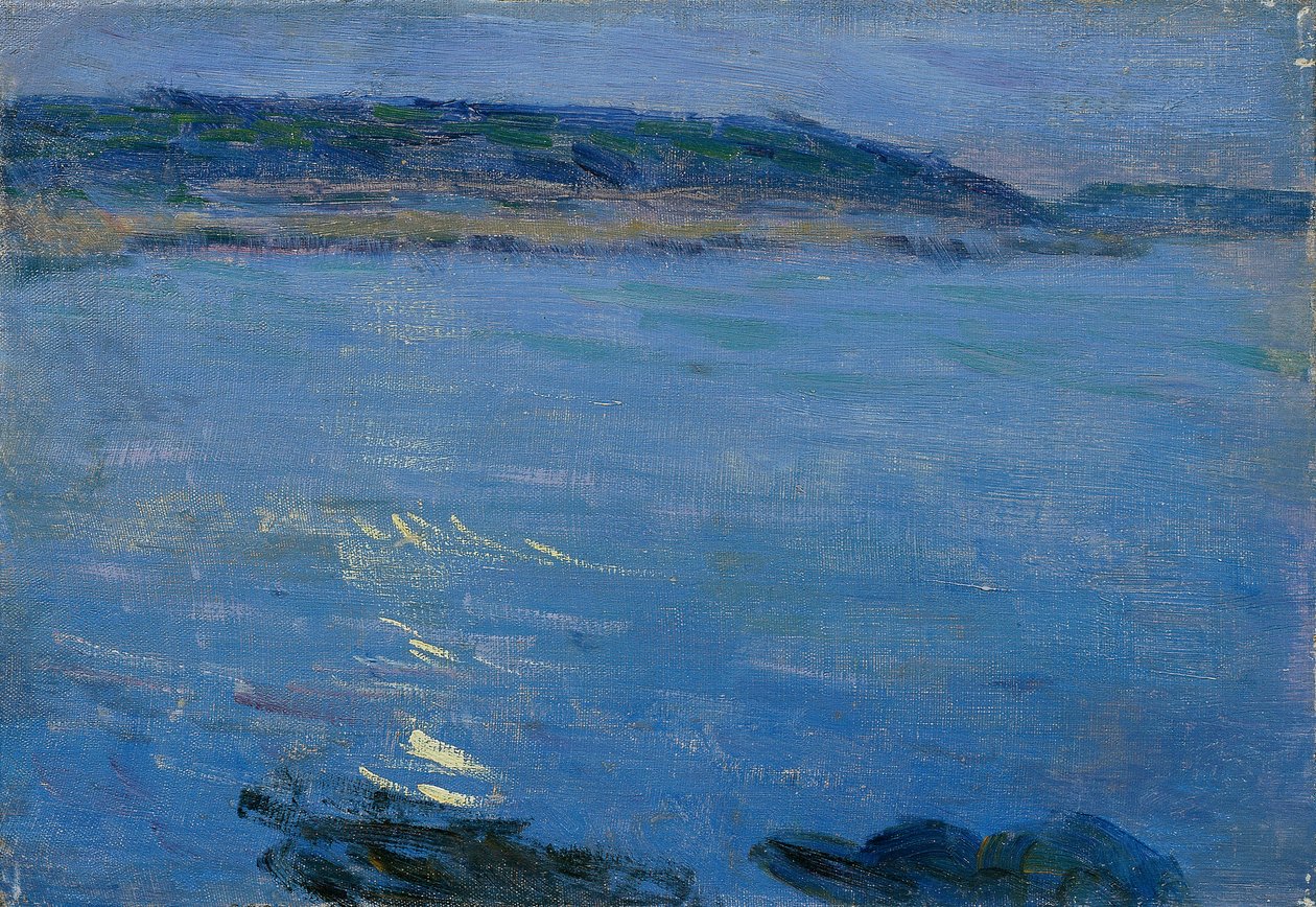 月光下的蓝色海景 作者 马克斯·库兹韦尔