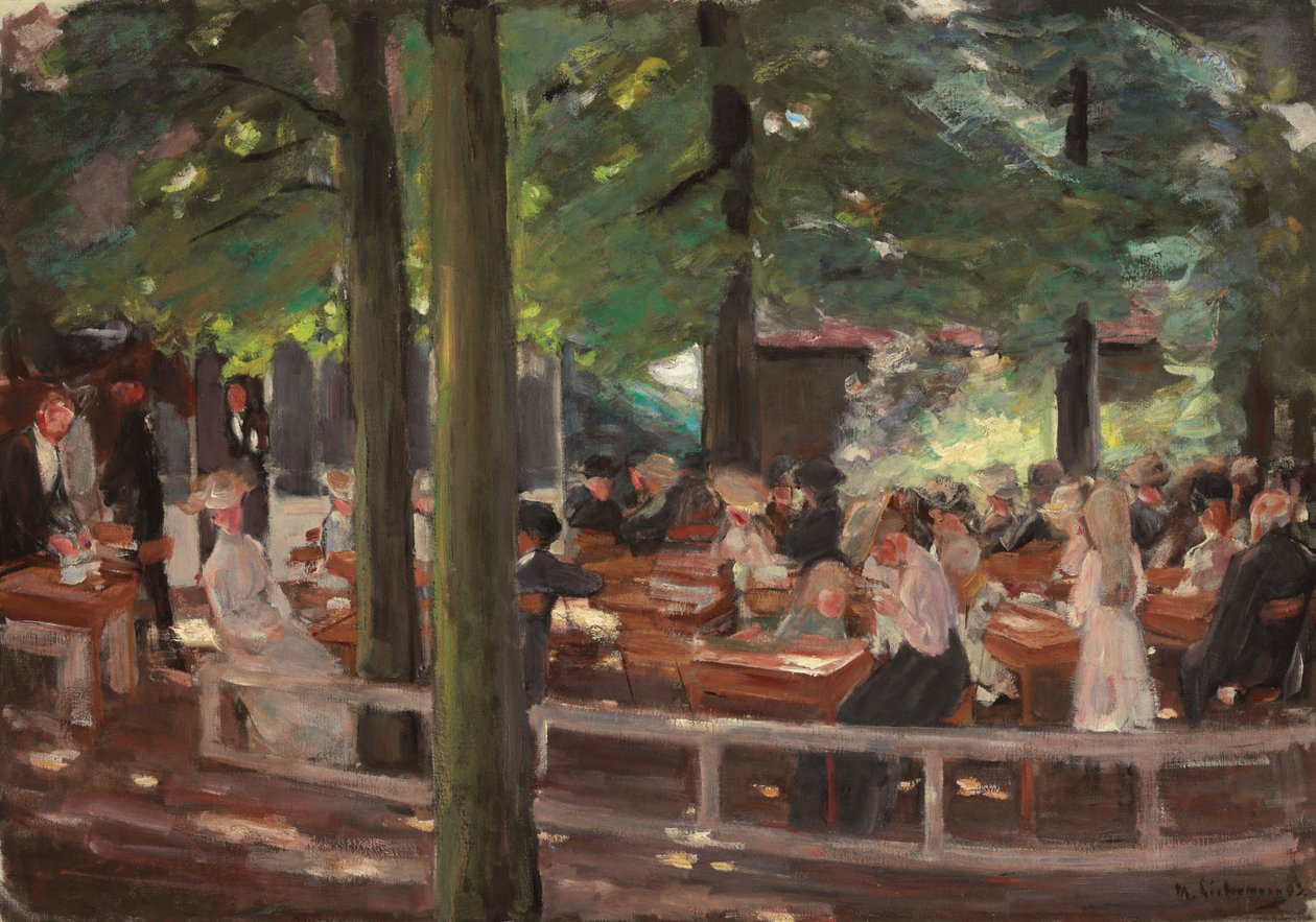 拉伦啤酒园，书房；拉伦啤酒园，研究，1903年 作者 马克斯·利伯曼