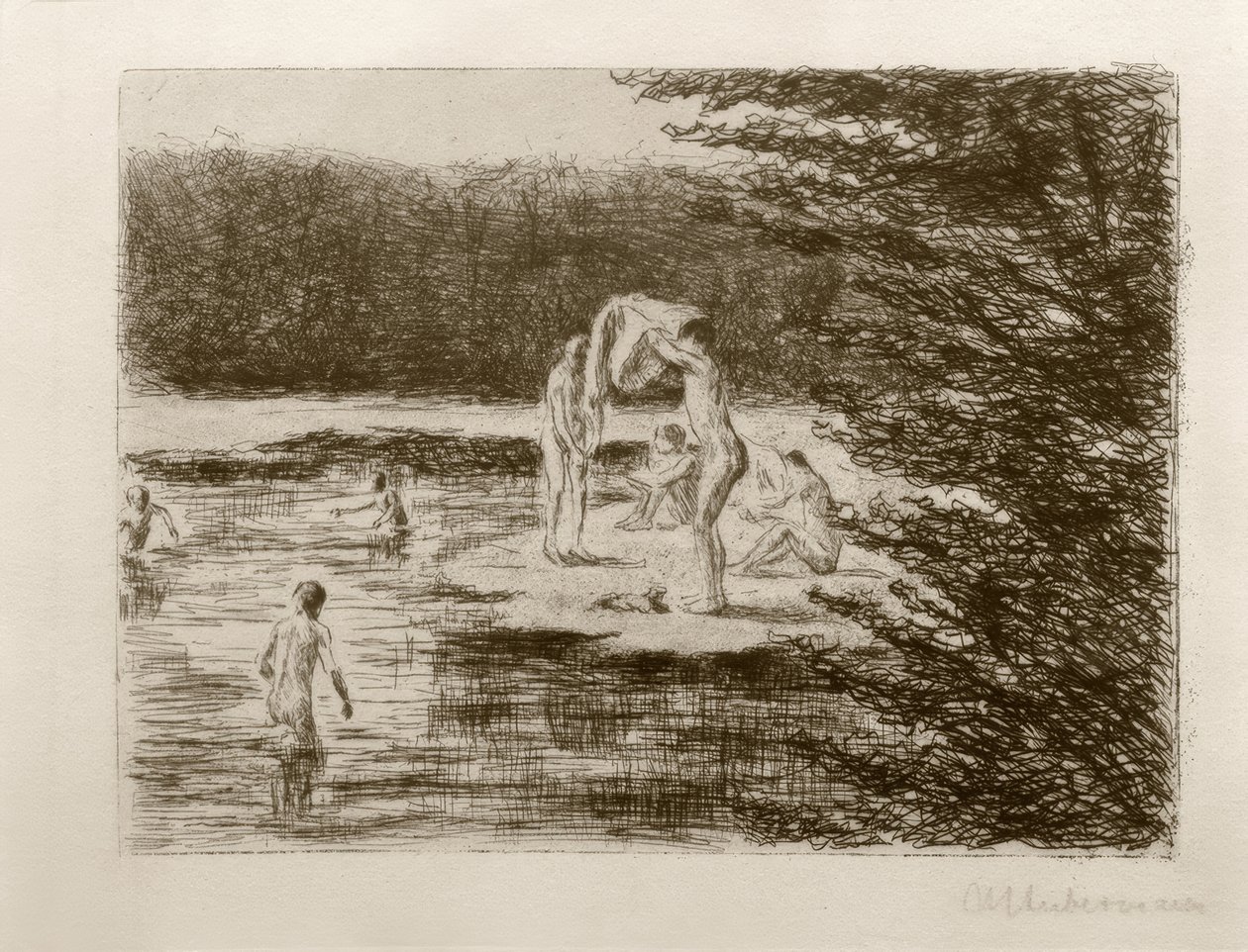 沐浴者男孩M.Liebermann 作者 马克斯·利伯曼