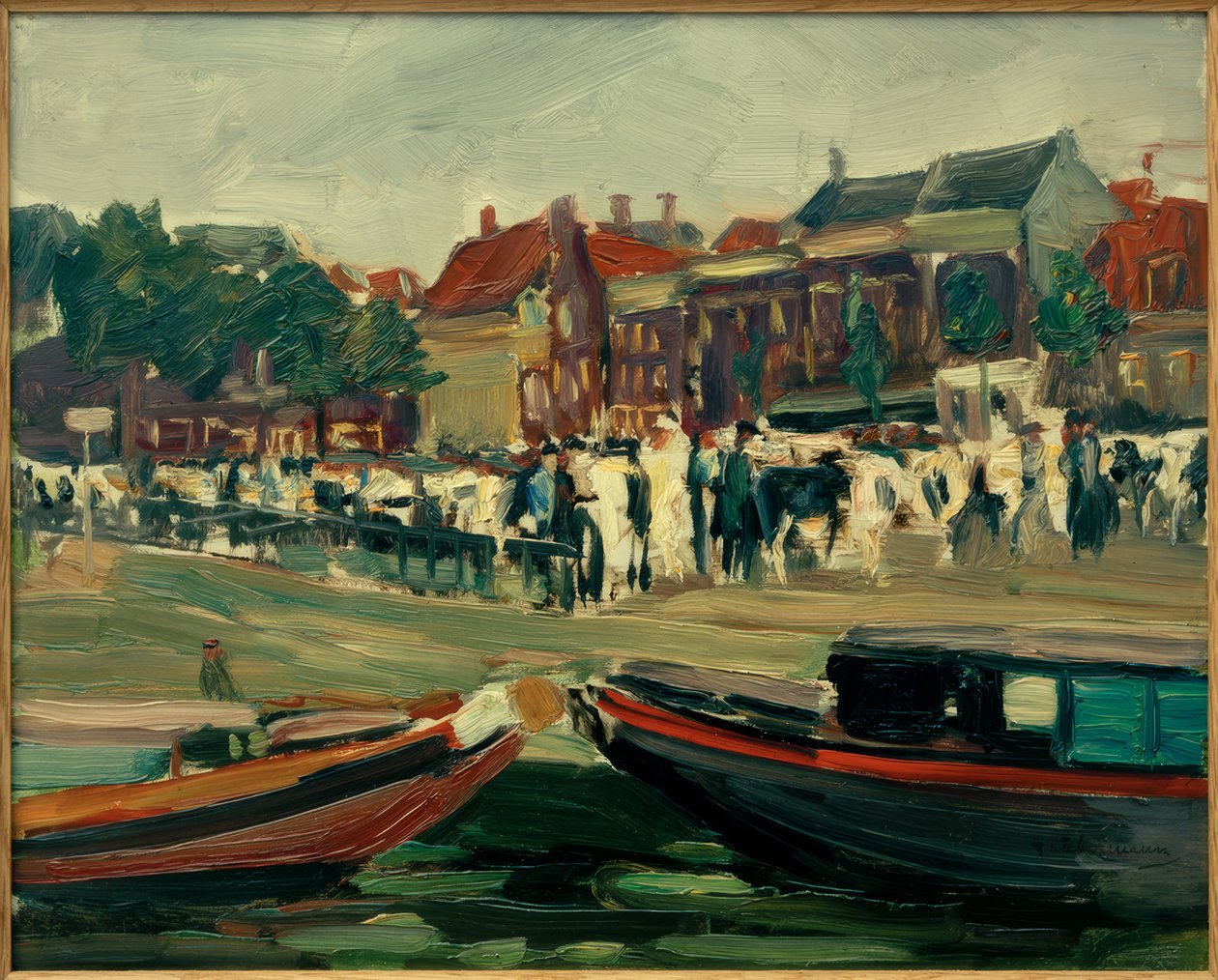 莱顿Rindermarkt的M.Liebermann 作者 马克斯·利伯曼