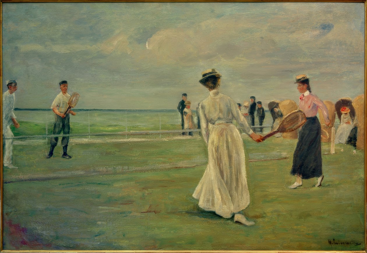 M.Liebermann，海边的网球运动员 作者 马克斯·利伯曼