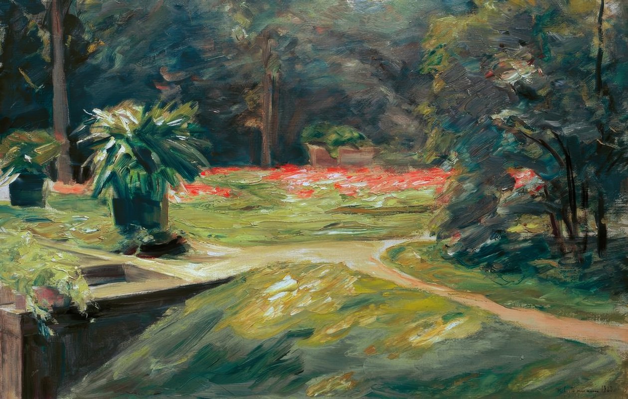 莱伯曼（M.Liebermann），Wannseegarten Blumenterr。 作者 马克斯·利伯曼
