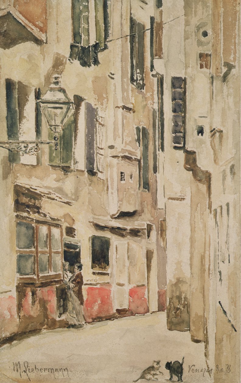威尼斯街，1878年 作者 马克斯·利伯曼