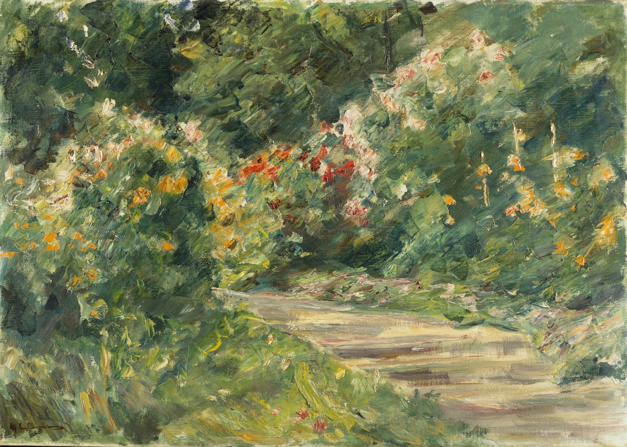 Wannseegarten，约 1920-29 年（布面油画） 作者 马克斯·利伯曼