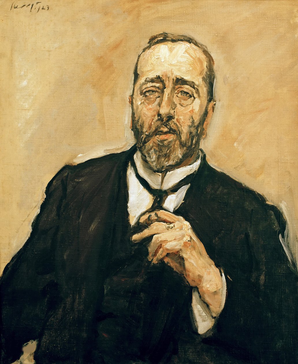 伯纳德·德恩堡（Bernhard Dernburg）肖像（1865-1937），1923年。 作者 马克斯·斯沃沃格