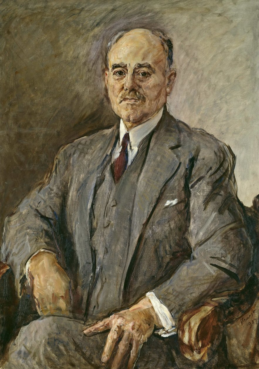 赫尔曼·苏德曼（Hermann Sudermann）肖像1857-1928，1927年。 作者 马克斯·斯沃沃格