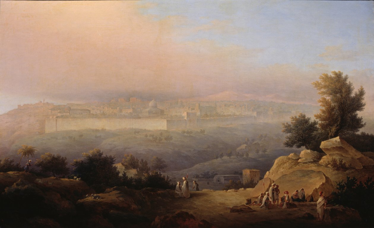 耶路撒冷，1849年 作者 马克西姆·尼基佛罗维奇·沃罗比耶夫（Maxim Nikiphorovich Vorobyev）