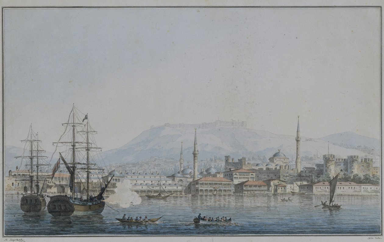 士麦那（Smyrna），1820年 作者 马克西姆·尼基佛罗维奇·沃罗比耶夫（Maxim Nikiphorovich Vorobyev）
