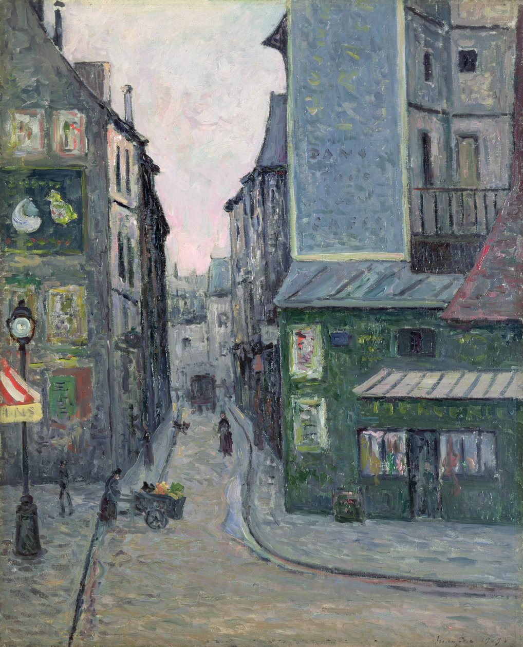 Place Saint Andre des Arts，Rue Suger，巴黎 作者 马克西姆·埃米尔·路易斯·莫夫拉