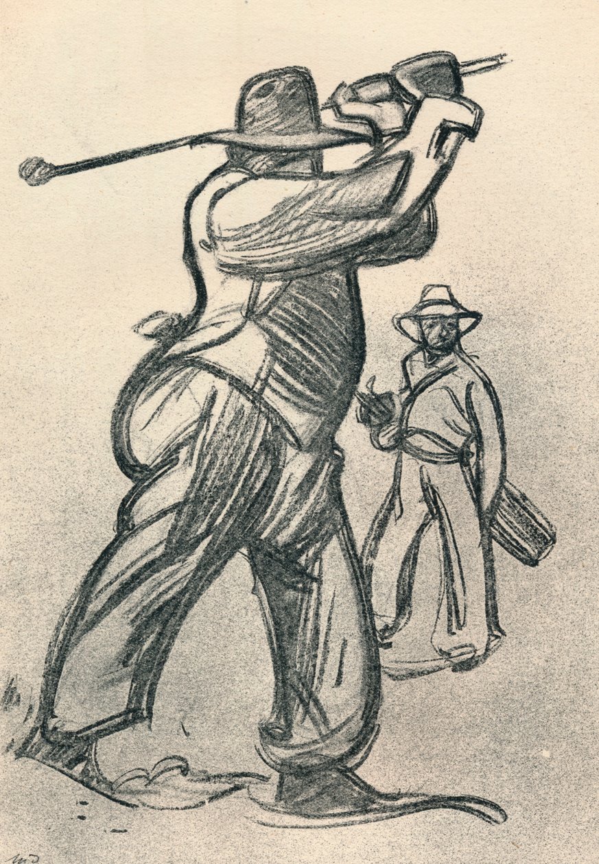 高尔夫选手，c1920，1923年 作者 马克西姆·皮埃尔·朱尔斯·德托马斯
