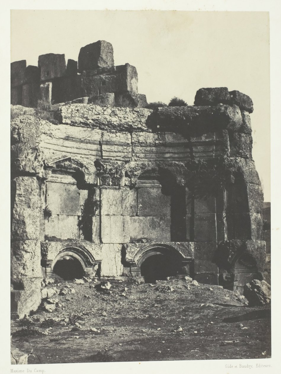 Baalbeck Heliopolis, Hemicycle Of the Sun and Jupiter Temples, Syria, 184951. 作者 马克西姆·杜营