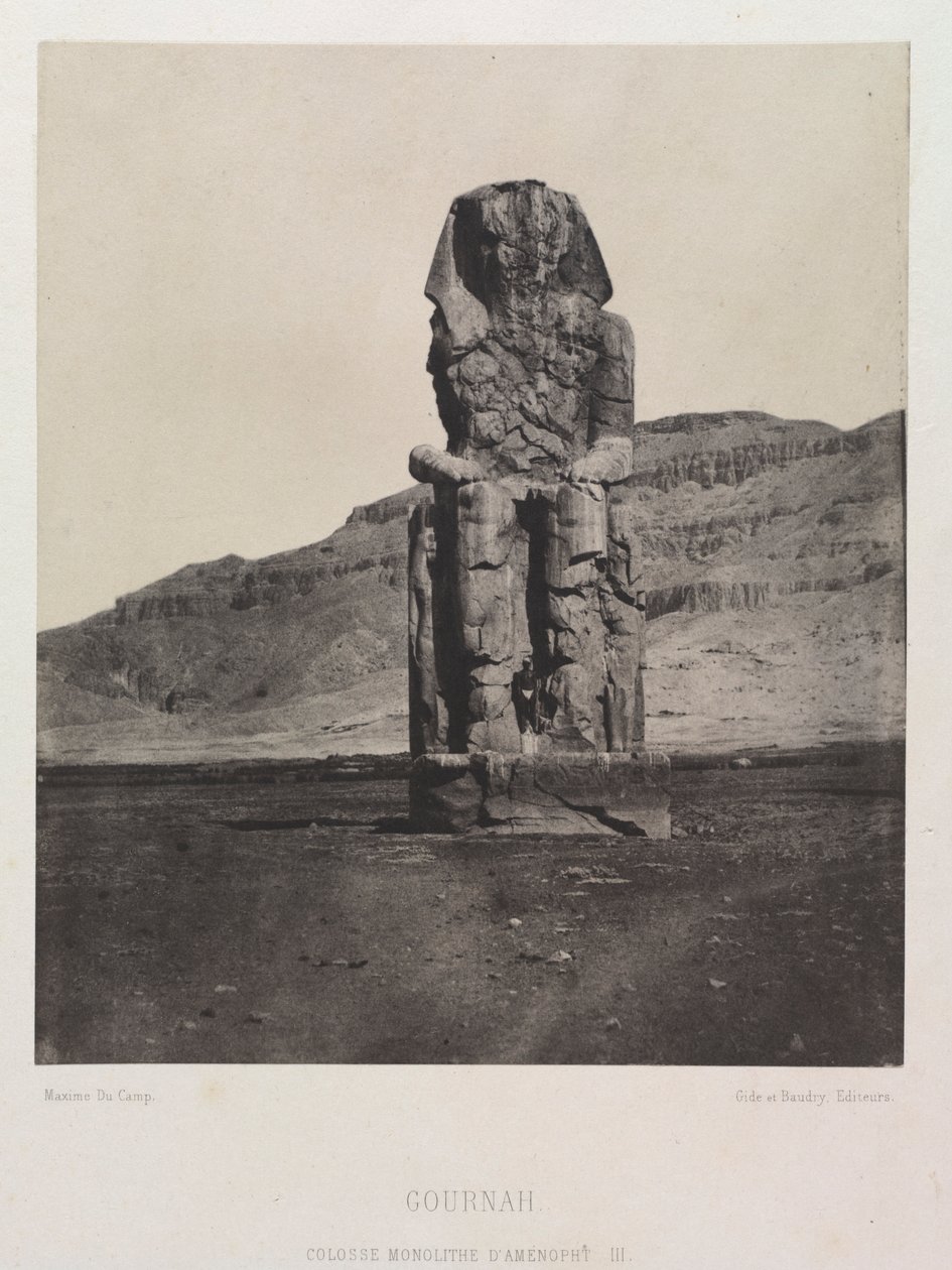 阿蒙霍特普三世的巨像巨石，古纳，1849-1851年。 作者 马克西姆·杜营