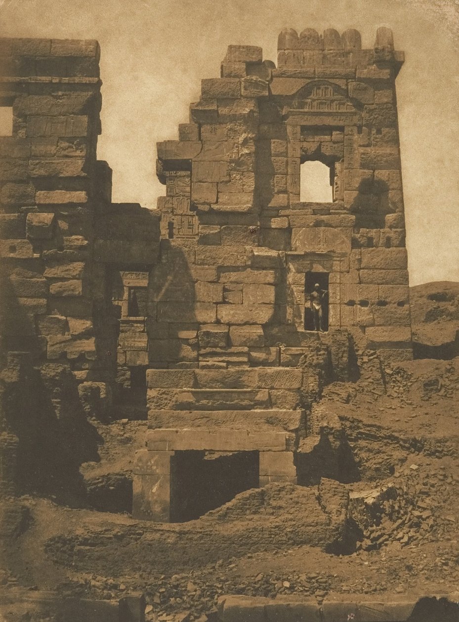 Rhameses-Meiamun的Gynecae侧面立面，Medinet-Habu宫，底比斯，1849-50。 作者 马克西姆·杜营