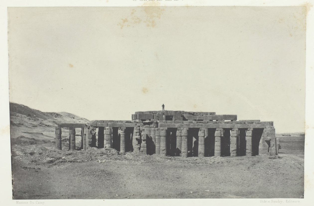 古尔纳，奥西曼迪亚斯之墓，底比斯，184951，1852年印刷。 作者 马克西姆·杜营