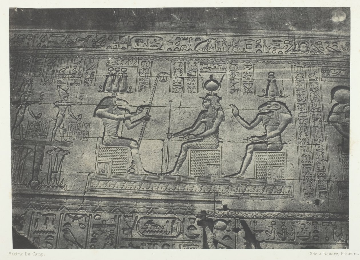 Denderah Teutyres大庙，后立面的雕塑，上埃及，184951。 作者 马克西姆·杜营