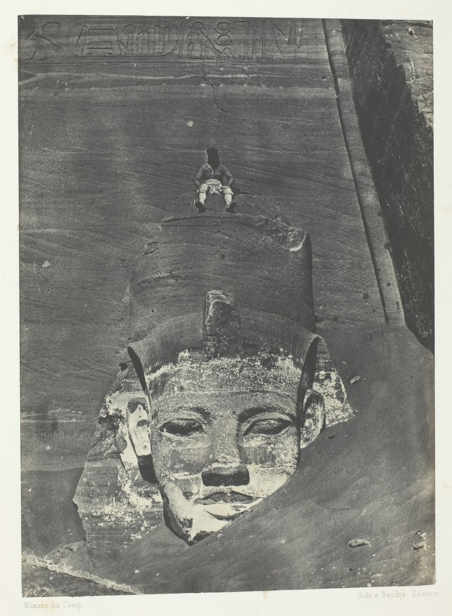 伊布桑布尔，努比亚Spéos De Phrè的西部巨像，184951年，1852年印刷。 作者 马克西姆·杜营