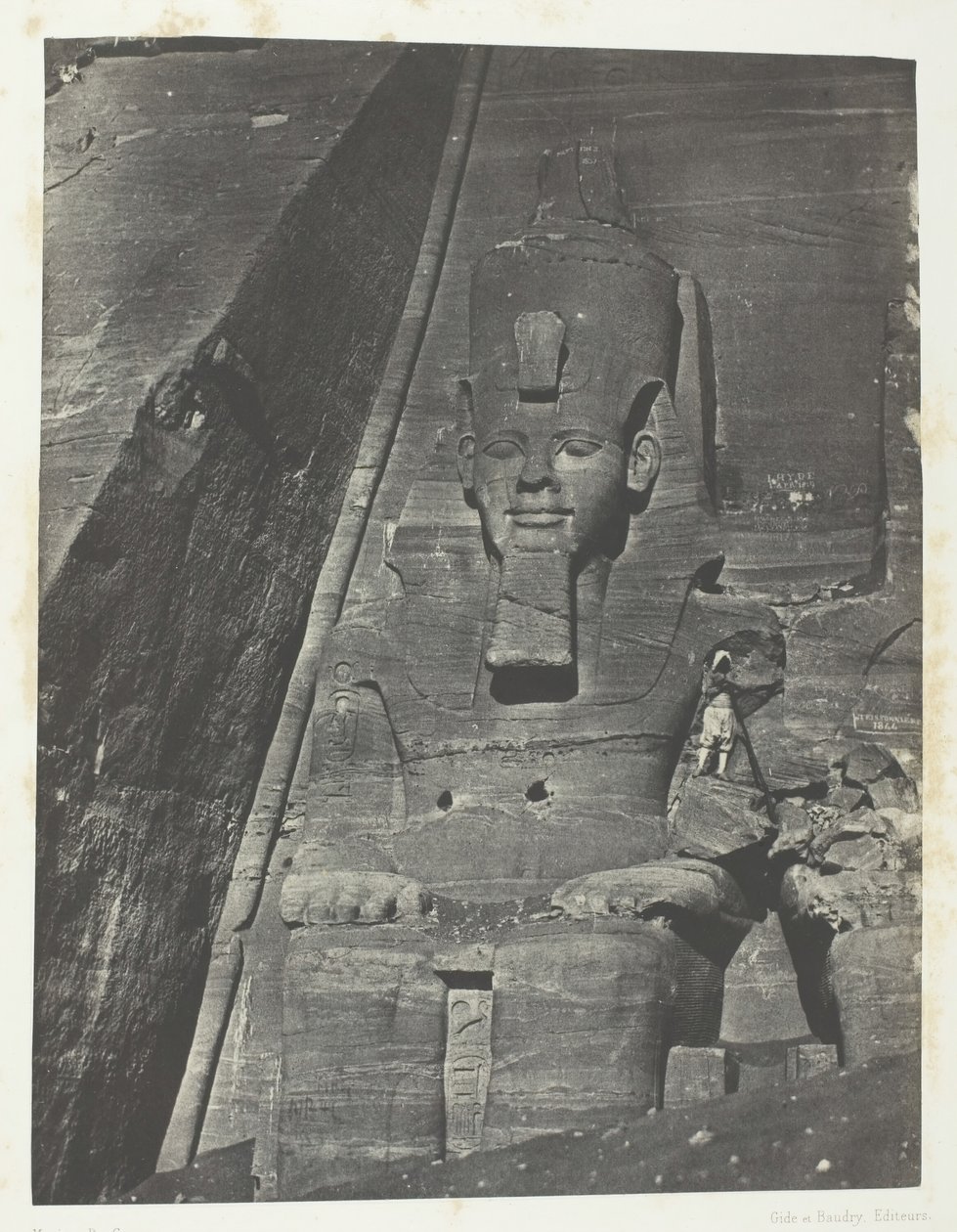 Ibsamboul，东方巨石Phrè的大Spéos，努比亚，184951，1852年印刷。 作者 马克西姆·杜营