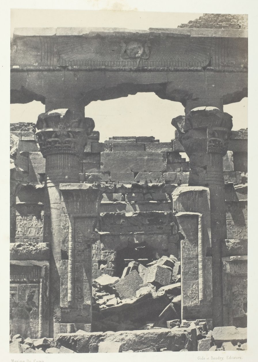卡拉布什，普罗纳斯门，努比亚，184951，1852年印刷。 作者 马克西姆·杜营