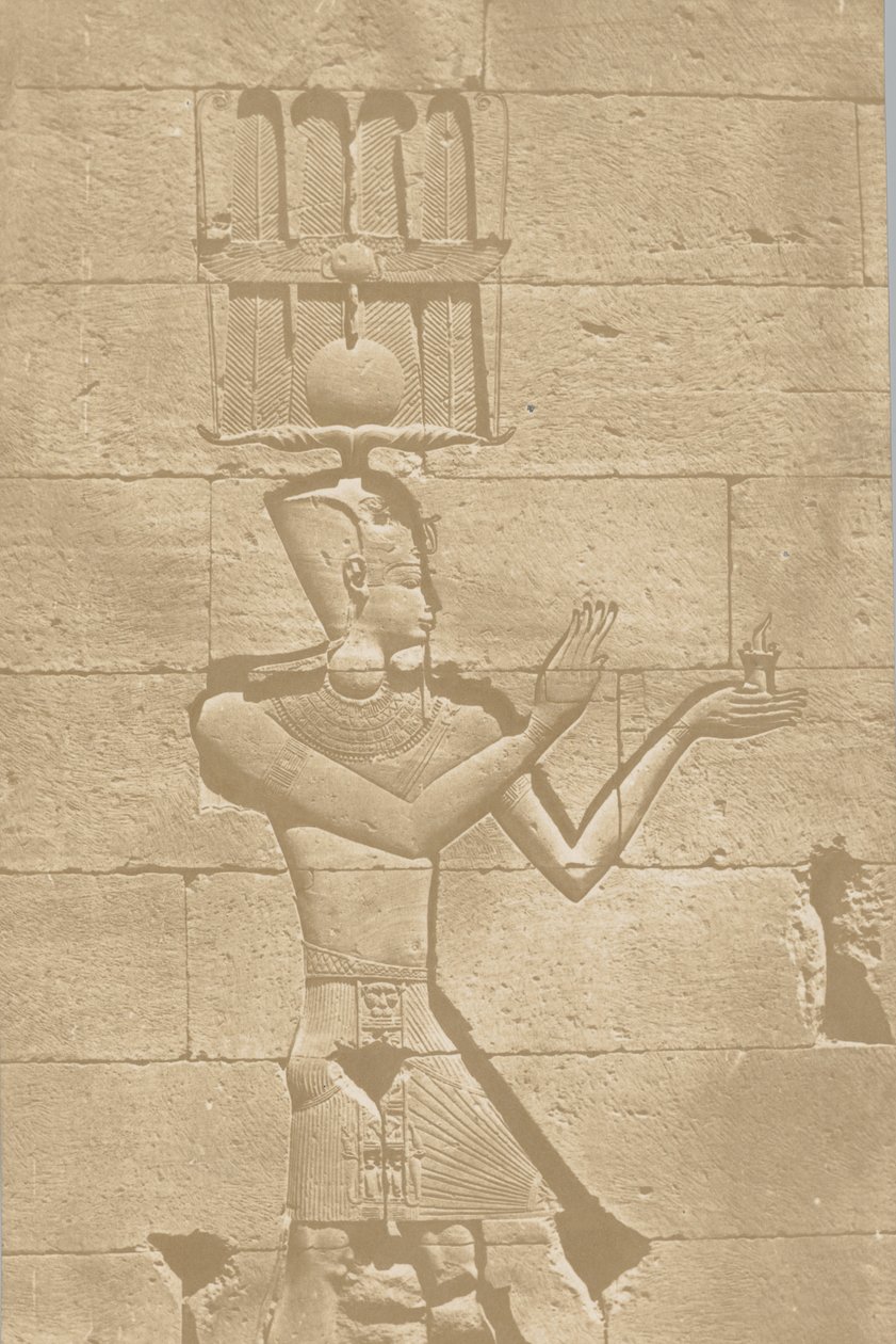 卡拉布什，寺庙后立面的雕塑，1849-51。 作者 马克西姆·杜营