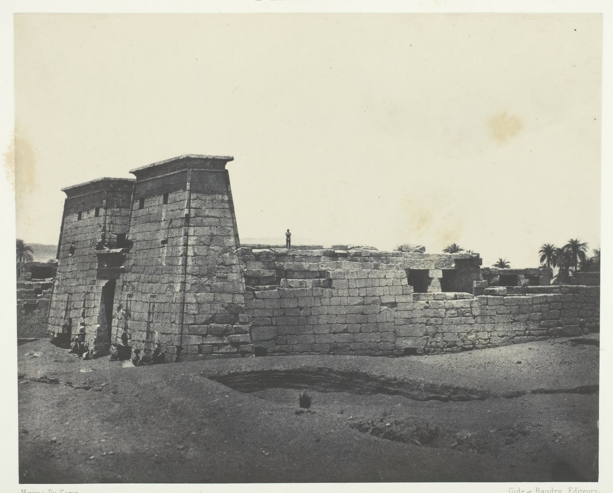 卡纳克，康斯神庙，底比斯，184951，1852年印刷。 作者 马克西姆·杜营