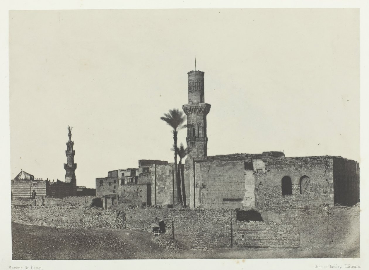 Bab-el-Saïda附近的清真寺，凯罗，184951年，1852年印刷。 作者 马克西姆·杜营