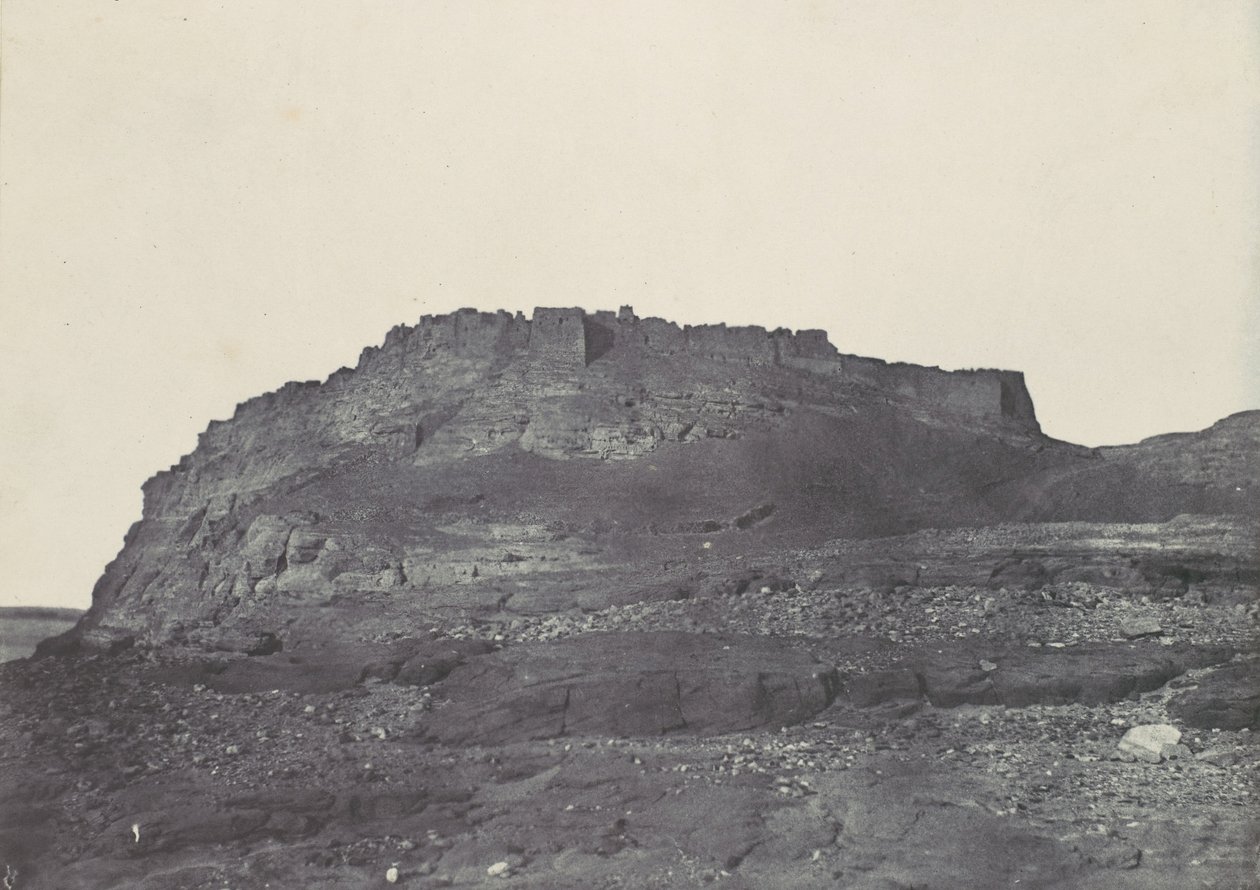 努比亚。伊布里姆要塞，古普雷米斯。从南方看，1850年。 作者 马克西姆·杜营
