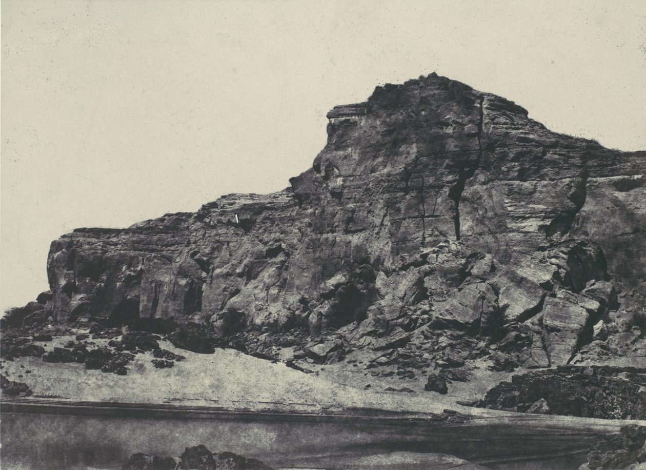 努比亚。第二条白内障。Dgebel-Abouoir, 1850. 作者 马克西姆·杜营