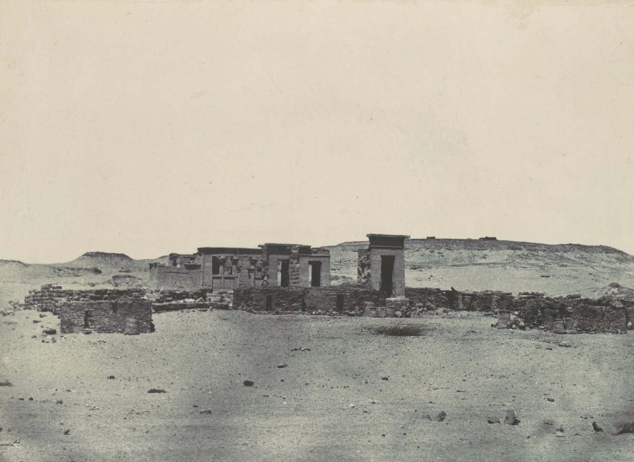 努比亚。德波德的寺庙和村庄。安东尼的行程图，1850年。 作者 马克西姆·杜营