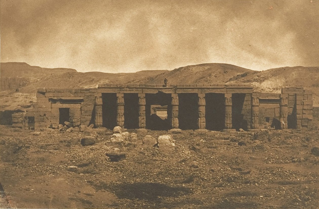 底比斯的古尔纳-梅内普特恩宫，1849-50。 作者 马克西姆·杜营