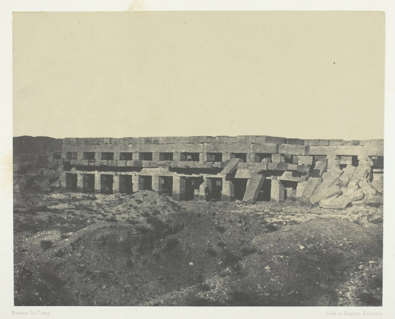 卡纳克宫，宫殿的私人公寓，托斯梅斯三世的长廊，底比斯，184951。 作者 马克西姆·杜营