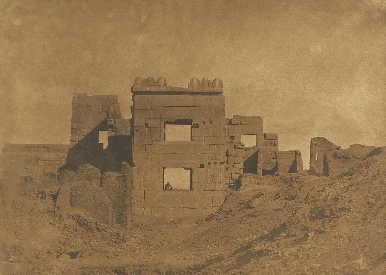 Rhameses-Meiamoun的展馆或Gynecae，在Medinet-habou，1849-50。 作者 马克西姆·杜营