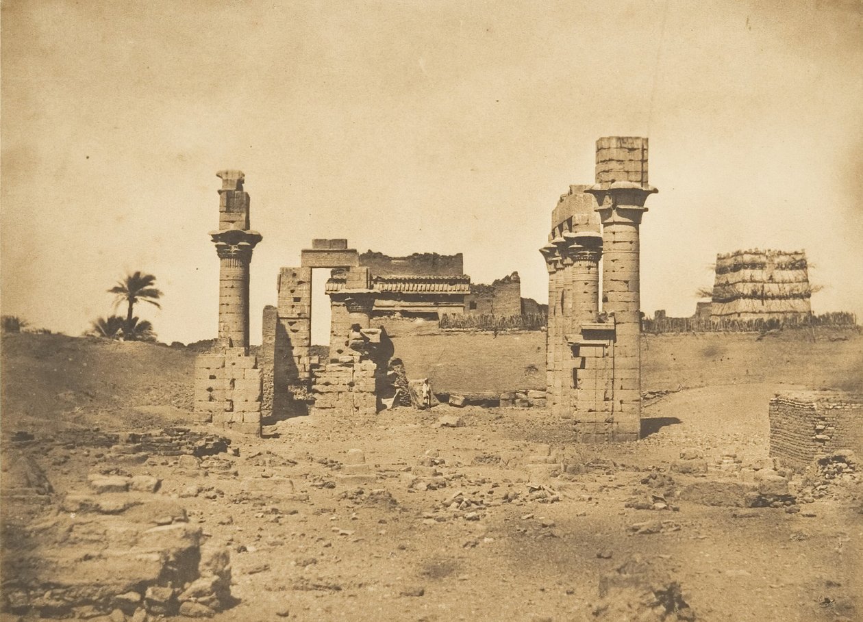 赫蒙特-赫蒙特斯神庙的遗址，1849-50年。 作者 马克西姆·杜营