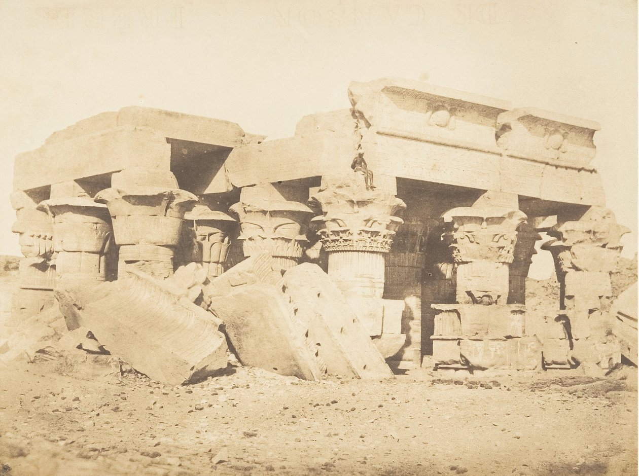 库姆-昂布-翁波斯神庙的遗址，1849-50年。 作者 马克西姆·杜营