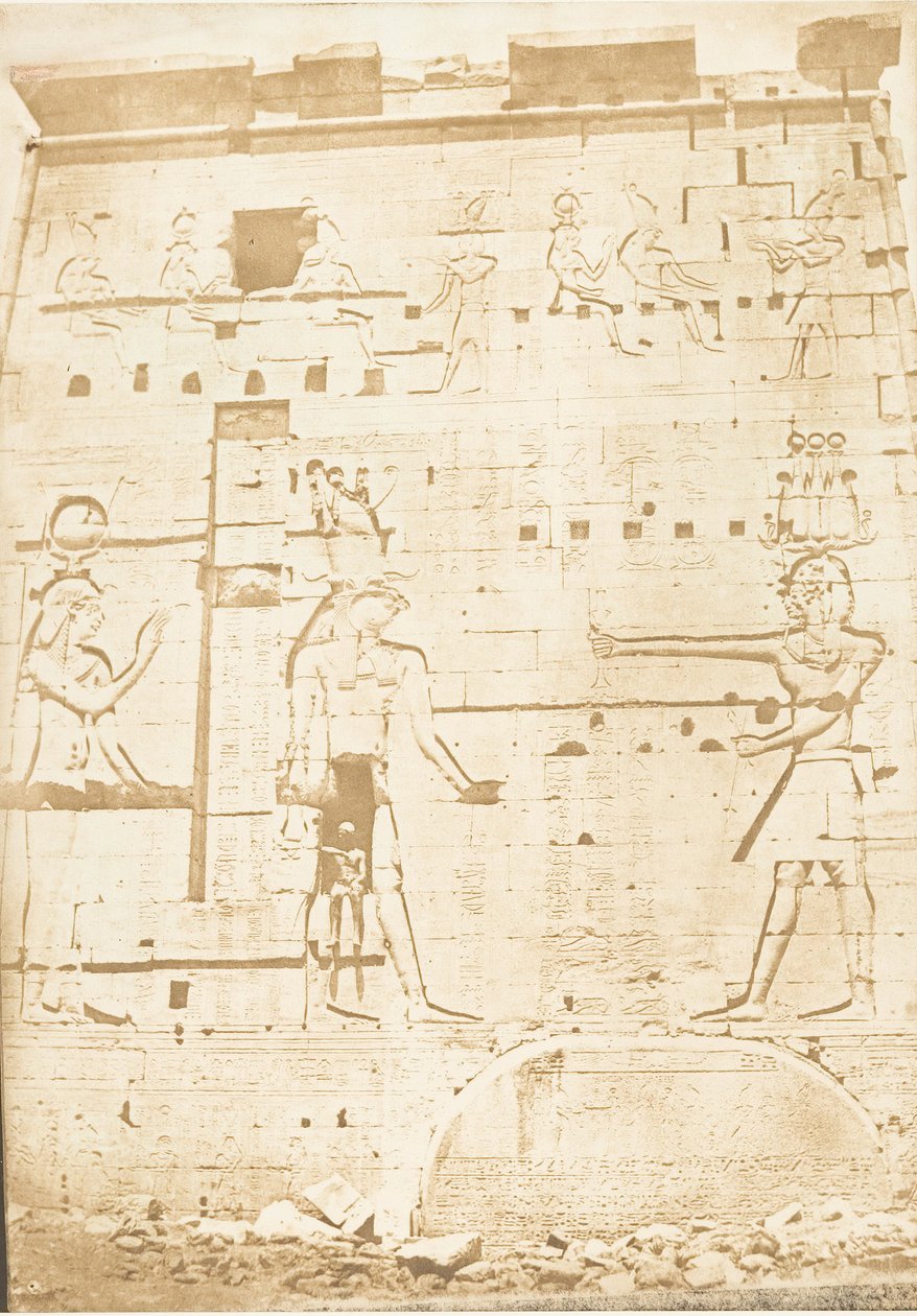 1850年4月13日，在菲莱，伊希斯神庙的第二座塔楼。 作者 马克西姆·杜营