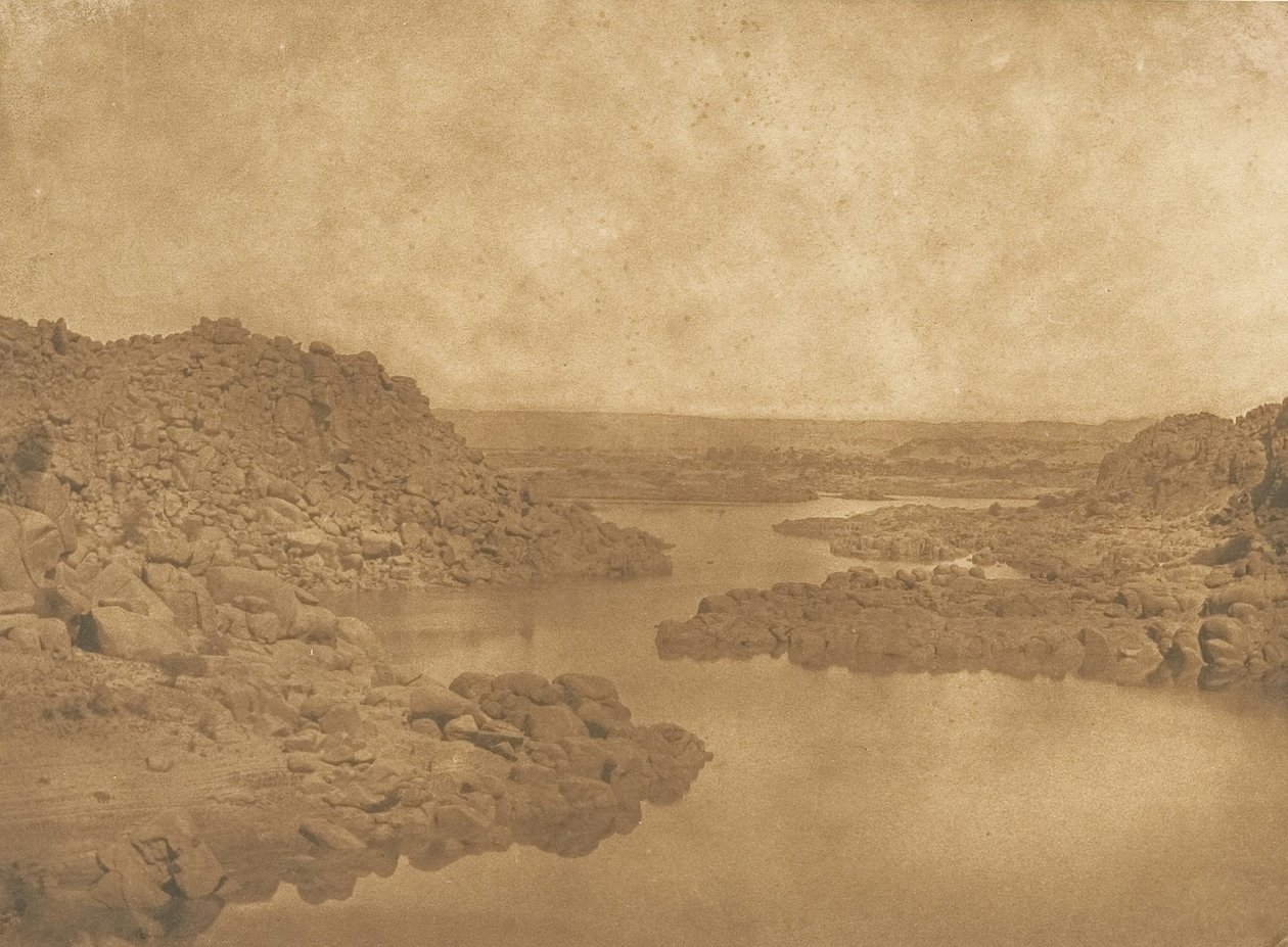 1849-50年，从第一条白内障的东南侧出来。 作者 马克西姆·杜营