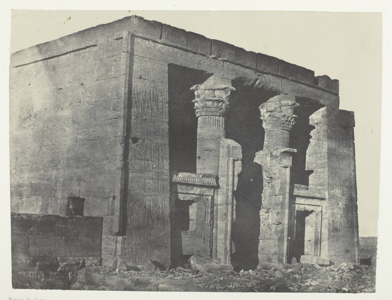 努比亚Naos的Temple De Dakkeh，184951，1852年印刷。 作者 马克西姆·杜营