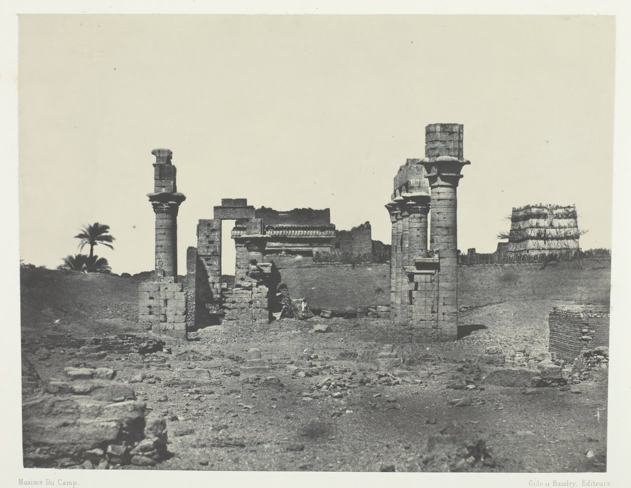Hermontis神庙，上埃及，184951年，1852年印刷。 作者 马克西姆·杜营