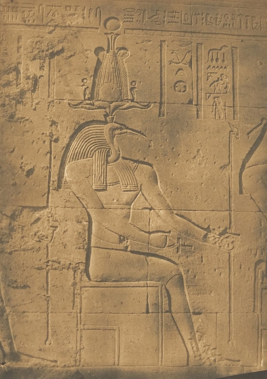 Thoth Ibocephalus信神到菲莱，1850年4月。 作者 马克西姆·杜营
