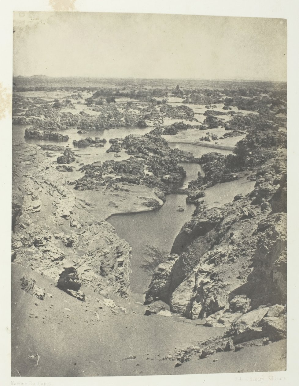 努比亚第二条白内障的骑兵图，184951年，1852年印刷。 作者 马克西姆·杜营