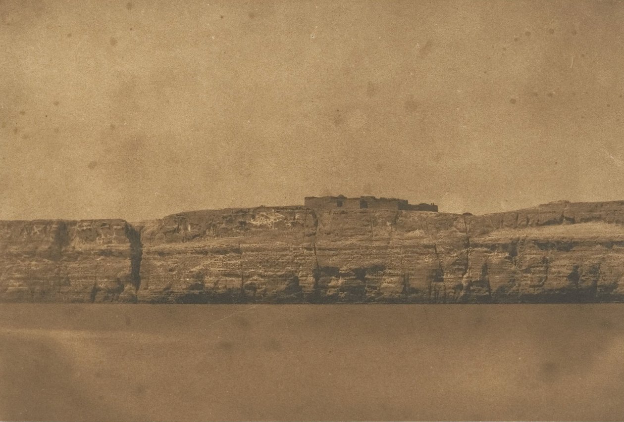 Djebel-el-teir和Pulley修道院的景色，1850年。 作者 马克西姆·杜营