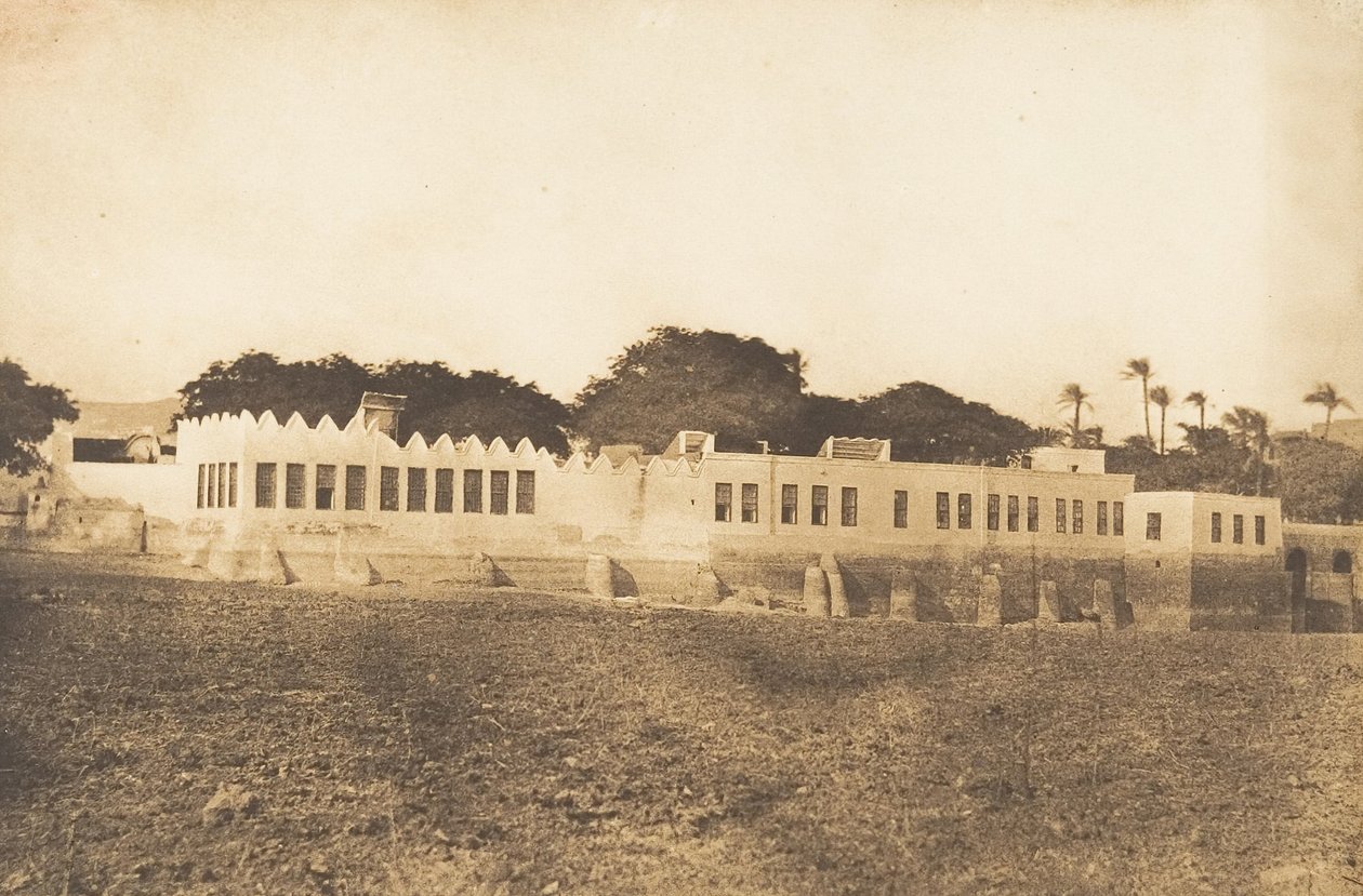 迪凡和总督府的景色，Syout，1849-50。 作者 马克西姆·杜营